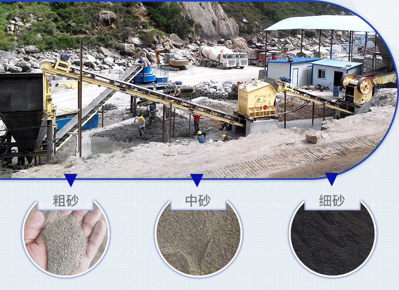 打沙機器配置的全套制砂生產線 打沙機器配置的全套制砂生產線