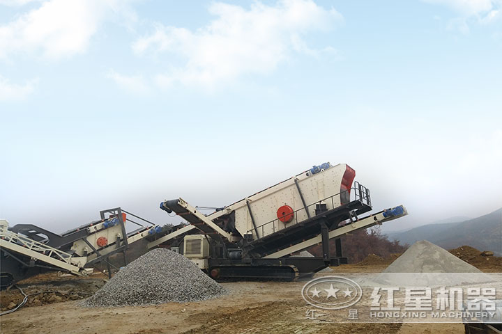 車載流動(dòng)石子、粉碎機(jī)生產(chǎn)現(xiàn)場 車載流動(dòng)石子、粉碎機(jī)生產(chǎn)現(xiàn)場