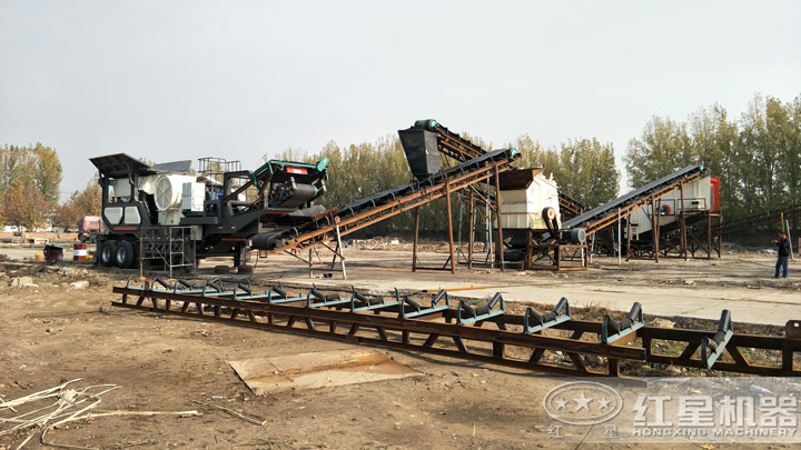移動式石英砂生產線現場,可就近安排參觀 移動式石英砂生產線現場,可就近安排參觀