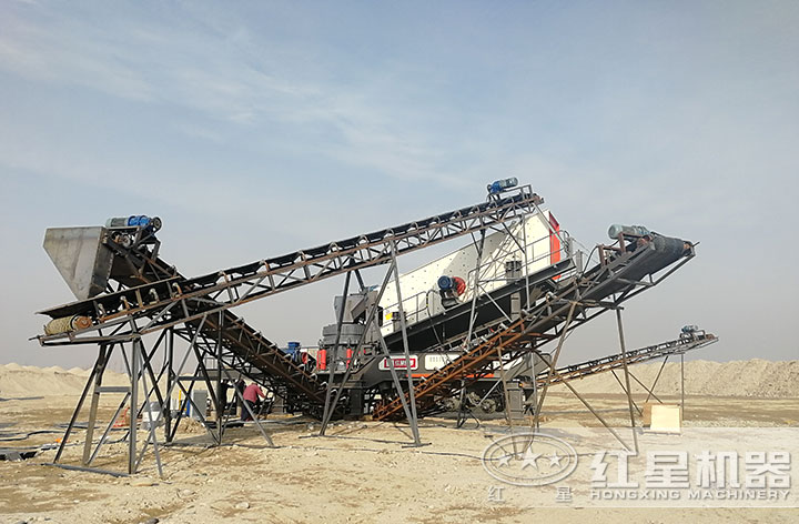 流動碎石機現場 流動碎石機現場