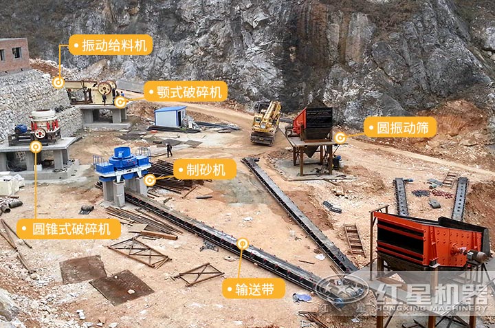制砂廠安裝現場及設備 制砂廠安裝現場及設備