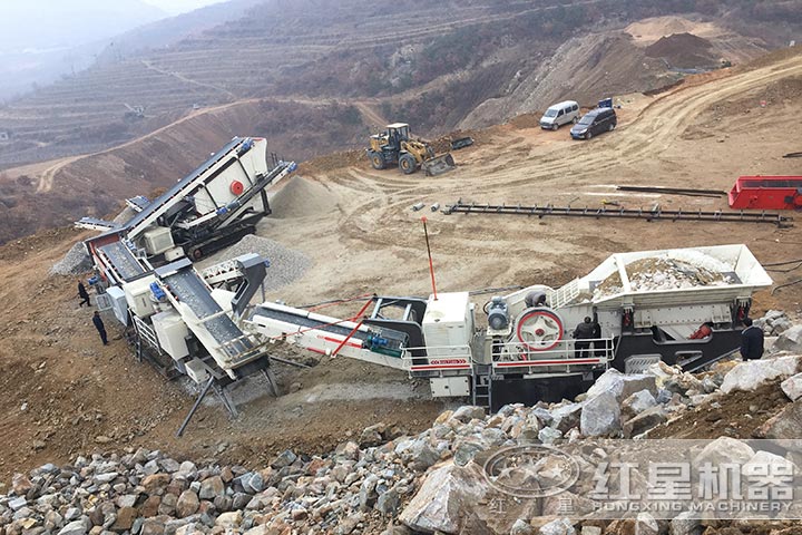 青石破碎制砂現場 青石破碎制砂現場