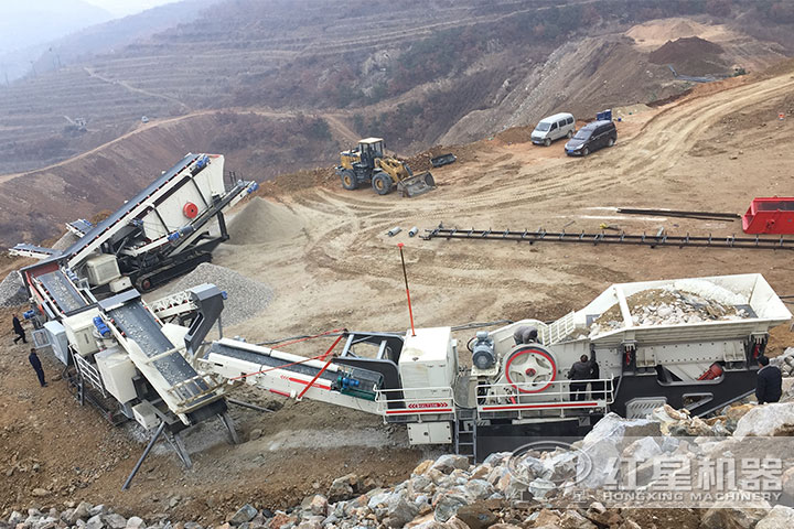 移動式破碎站生產現場 移動式破碎站生產現場