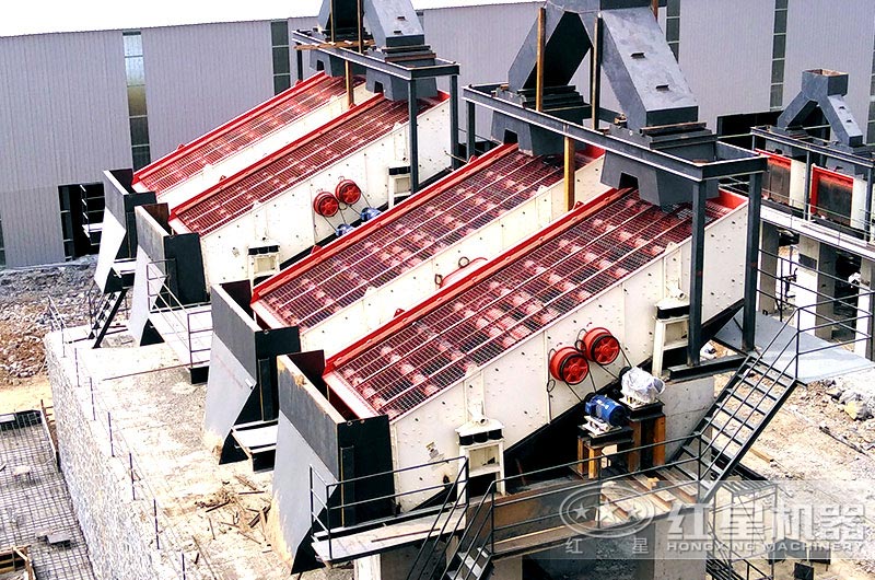 振動砂石分離機作業現場 振動砂石分離機作業現場