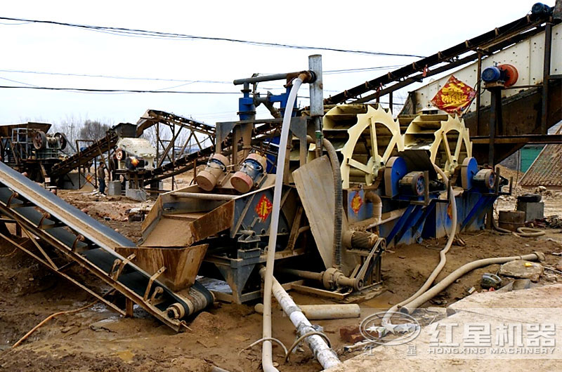 大型洗沙現場 大型洗沙現場