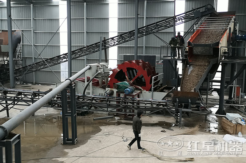 小型洗沙一體機作業現場 小型洗沙一體機作業現場