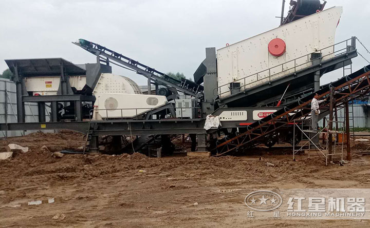 錘破聯(lián)合式移動破碎機 錘破聯(lián)合式移動破碎機