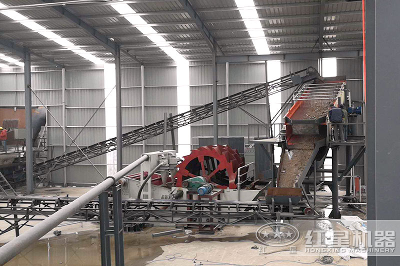 水輪洗沙機現場 水輪洗沙機現場