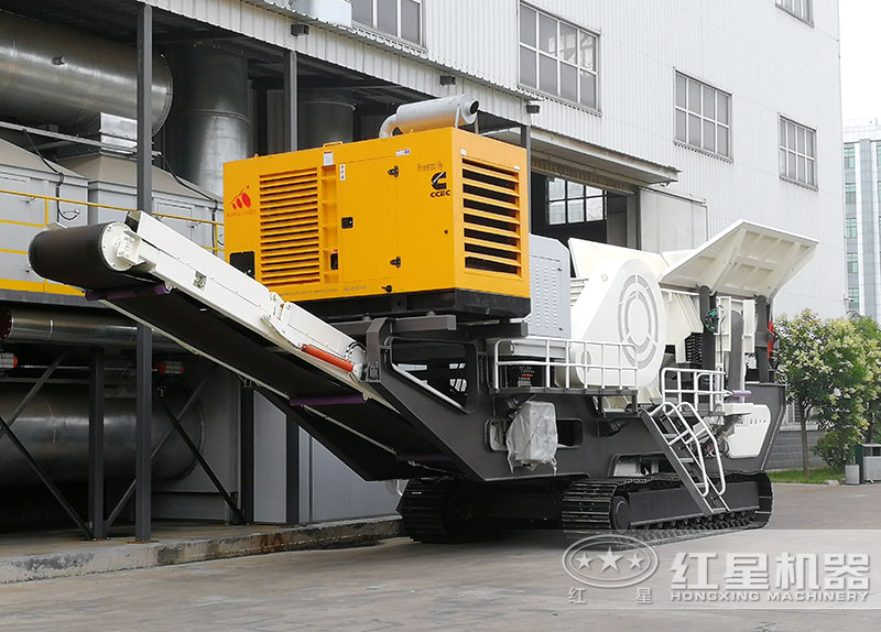 配備顎破的履帶式建筑垃圾破碎機 配備顎破的履帶式建筑垃圾破碎機