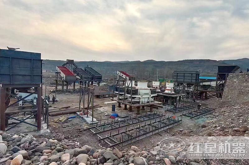 大型砂石廠安裝現場 大型砂石廠安裝現場
